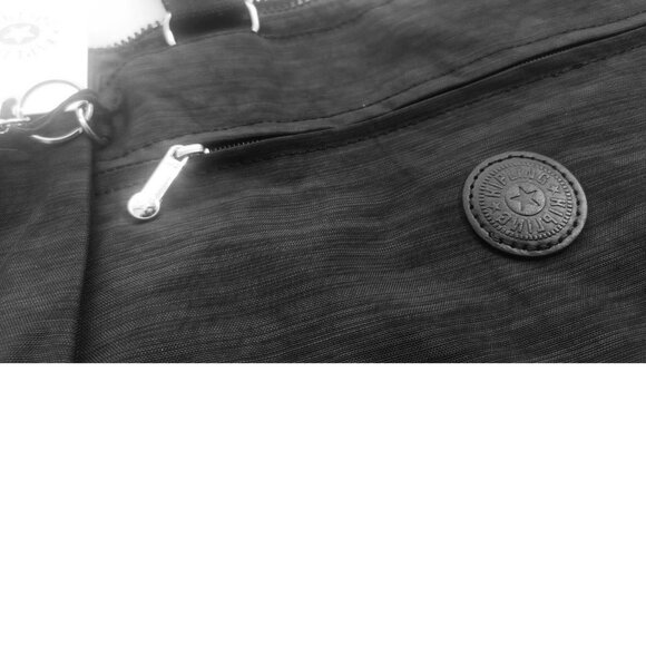 brand new vintage Kipling REVIR tote multi-use crossbody bag linen black - Picture 10 of 13